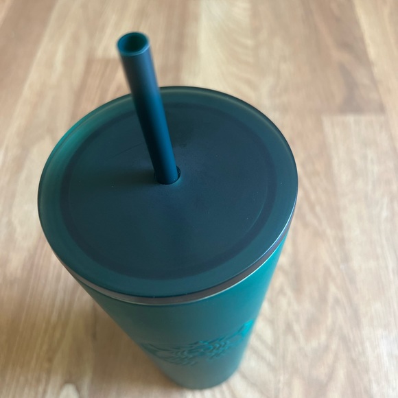Starbucks MATTE Green 2023 Venti Cold Cup NWT 24 Oz - Picture 4 of 9